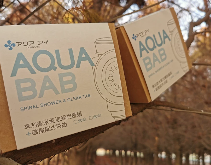 AUQA BAB微米氣泡螺旋蓬頭 包裝設計
